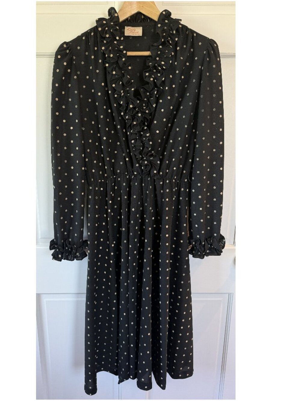 VINTAGE 70s/80s LADY CAROL RUFFLE DRESS